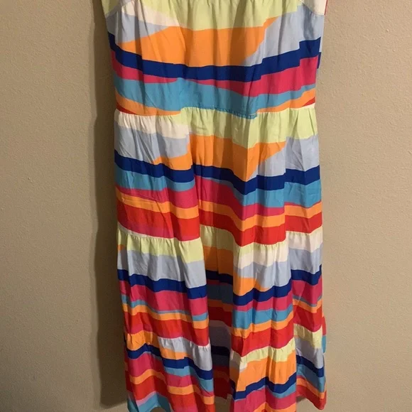 NWT Crosby by Mollie Burch Winnie dress rainbow stripe M - Picture 3 of 6